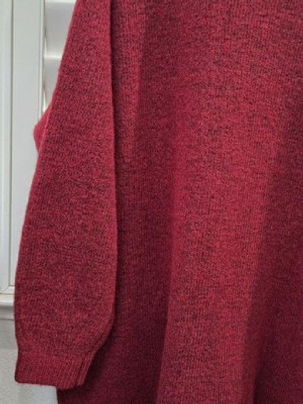 Banana Republic XL Red Marled Sweater Dress Long Sleeve Crewneck NWT $140 - Picture 12 of 13
